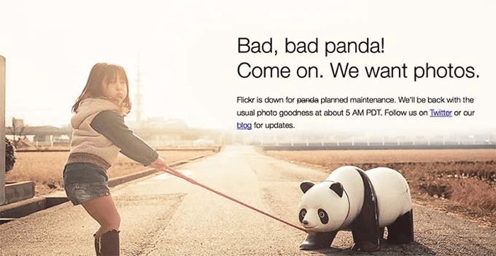 6 أفكار لصفحات الصيانة يمكنك استخدامها على موقع ووردبريس الخاص بك 17 flickr maintenance page