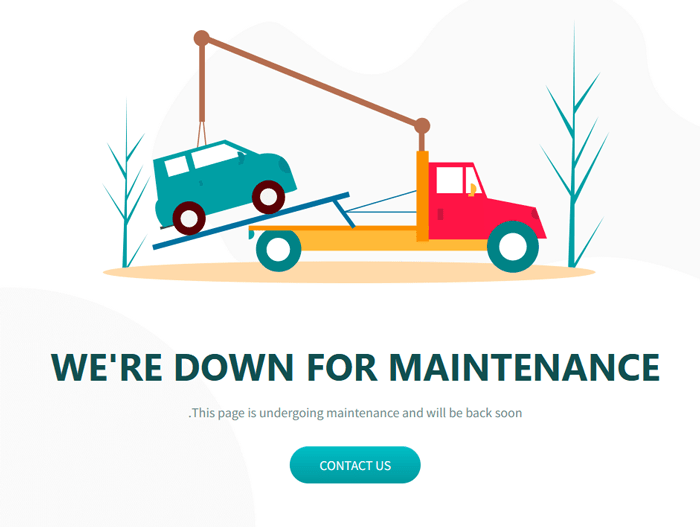 إصلاح خطأ Briefly unavailable for scheduled maintenance في ووردبريس 10 maintenance mode page preview