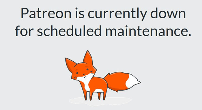 6 أفكار لصفحات الصيانة يمكنك استخدامها على موقع ووردبريس الخاص بك 15 pateron maintenance page