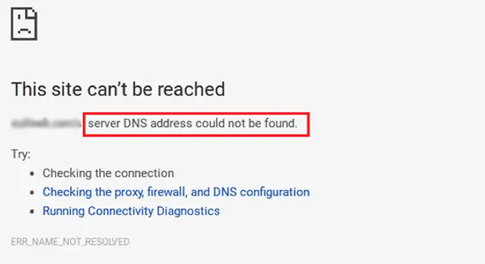كيفية إصلاح خطأ DNS Server Not Responding في ووردبريس (5 طرق) 1 معاينة خطأ DNS server not responding
