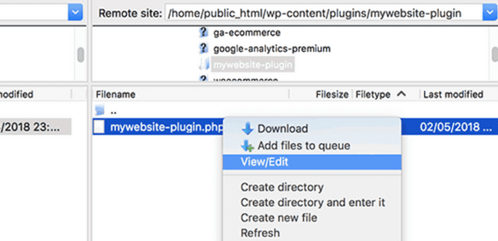كيفية لصق مقتطفات من الويب في ووردبريس دليل المبتدئين 12 edit site specific plugin ftp