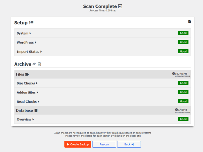 كيفية إفراغ سلة المحذوفات الخاصة بموقع ووردبريس الخاص بك تلقائيا (طريقتان) 10 عرض مسح النسخة الاحتياطية الخاصة بك