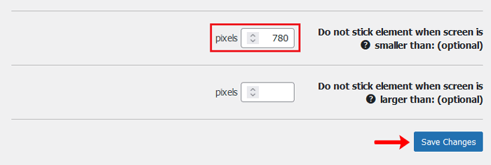 كيفية إنشاء قائمة تنقل عائمة لاصقة في ووردبريس 8 إزالة قائمة التنقل الملتصقة على الأجهزة المحمولة