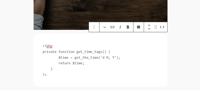 كيفية عرض الكود بسهولة على موقع ووردبريس الخاص بك 2 أضف كود إلى منشور مدونتك