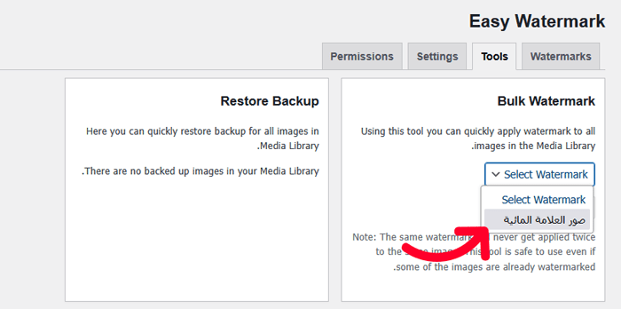 كيفية اضافة علامة مائية تلقائيًا إلى الصور في ووردبريس 14 اضافة علامة مائية إلى صورك بالجملة