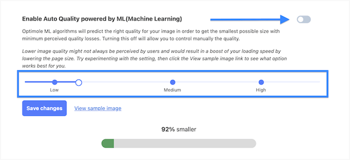 كيفية إصلاح مشكلات الصور الشائعة فى ووردبريس (الدليل النهائي) 28 ضغط الصور تلقائيًا باستخدام خوارزميات التعلم الآلي القوية