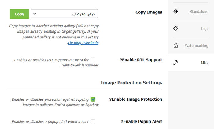 4 طرق لمنع سرقة الصور في ووردبريس 2 تمكين خيار حماية الصورة