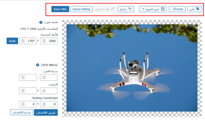كيفية إجراء التحرير الأساسي للصور في ووردبريس (القص، التدوير، التدرج، الانعكاس) 7 انعكاس الصورة