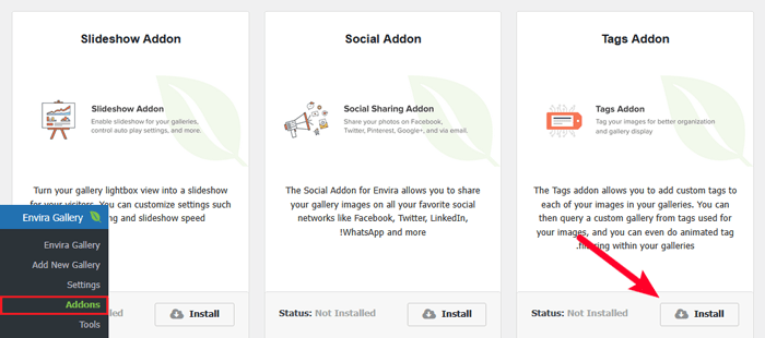 كيفية اضافة الفئات والوسوم إلى مكتبة الوسائط في ووردبريس 6 تثبيت الملحق الوسم