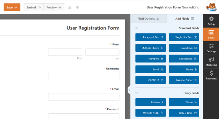 كيفية السماح بتسجيل المستخدم على موقع ووردبريس الخاص بك 9 تعديل نموذج تسجيل المستخدم