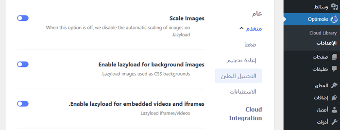 كيفية تحميل الصور بشكل كسول بسهولة في ووردبريس (طريقتان) 6 إعدادات التحميل الكسول المتقدمة في Optimole