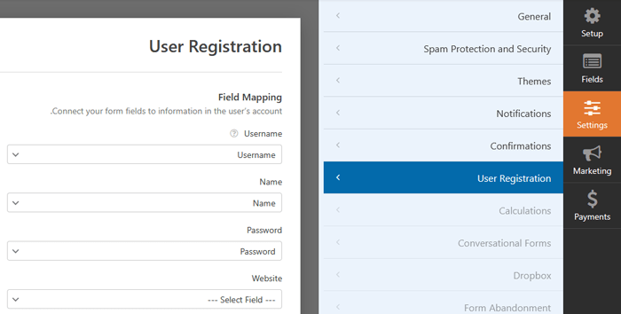 كيفية السماح بتسجيل المستخدم على موقع ووردبريس الخاص بك 10 حقول نموذج الخريطة