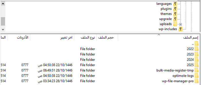 أين يقوم ووردبريس بتخزين الصور على موقعك؟ 3 مرفوعات الوسائط المنظمة في مجلدات سنوية وشهرية