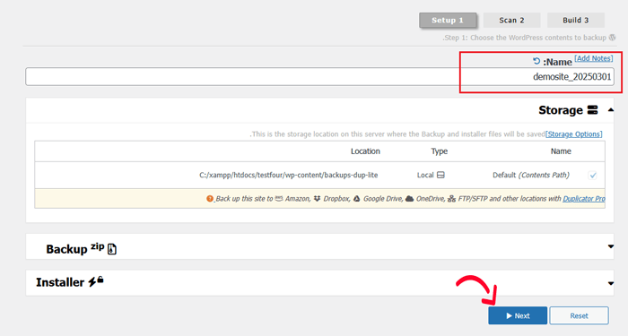 كيفية التخلص من /wordpress/ من عنوان URL لموقع ووردبريس الخاص بك 5 اسم حزمة النسخ الاحتياطي