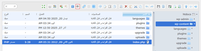 كيفية إضافة مدير ملفات يشبه FTP إلى لوحة تحكم ووردبريس الخاصة بك 5 معاينة الملفات باستخدام مدير ملفات مثل FTP