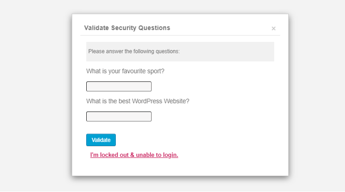 كيفية إضافة أسئلة الأمان إلى شاشة تسجيل الدخول إلى ووردبريس 5 اكتب إجاباتك ثم انقر فوق التحقق