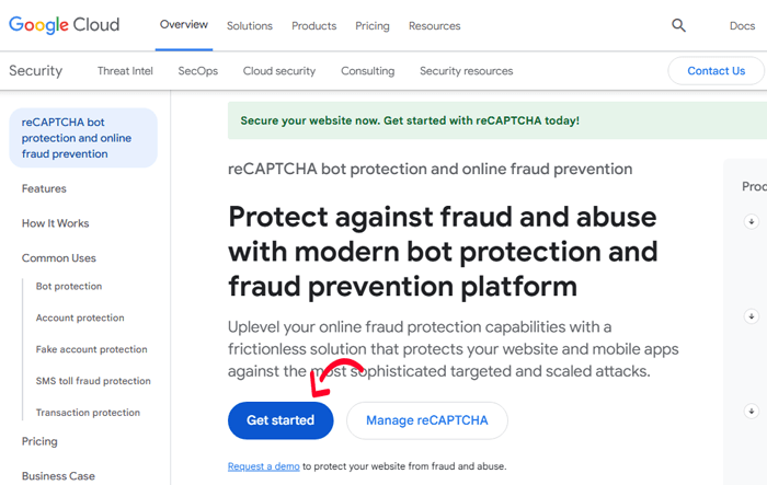 كيفية إضافة CAPTCHA في نموذج تسجيل الدخول والتسجيل في ووردبريس 8 عرض وحدة تحكم مسؤول الكابتشا