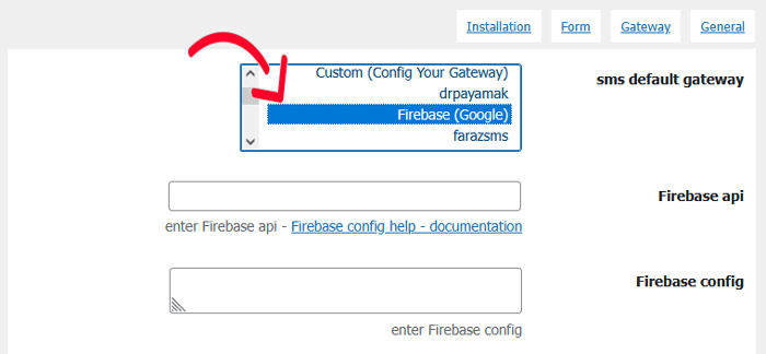 كيفية إضافة تسجيل الدخول برقم الهاتف عبر OTP في ووردبريس 4 اختر بوابة الرسائل القصيرة