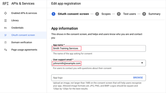 كيفية إضافة تسجيل الدخول بنقرة واحدة باستخدام جوجل في ووردبريس 6 إضافة معلومات حول تطبيق جوجل الخاص بك