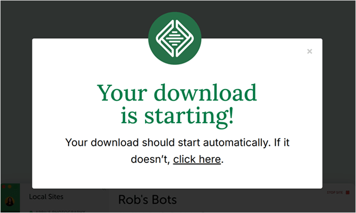 كيفية تثبيت ووردبريس على جهاز كمبيوتر يعمل بنظام ويندوز (طريقتان) 12 في انتظار تنزيل Local WP