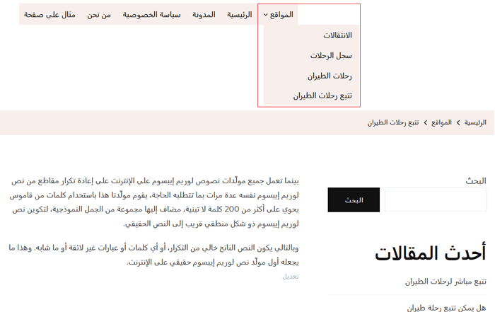 كيفية إزالة Slug الرئيسي من عنوان URL للصفحة الفرعية في ووردبريس 1 إضافة عناصر فرعية إلى القائمة