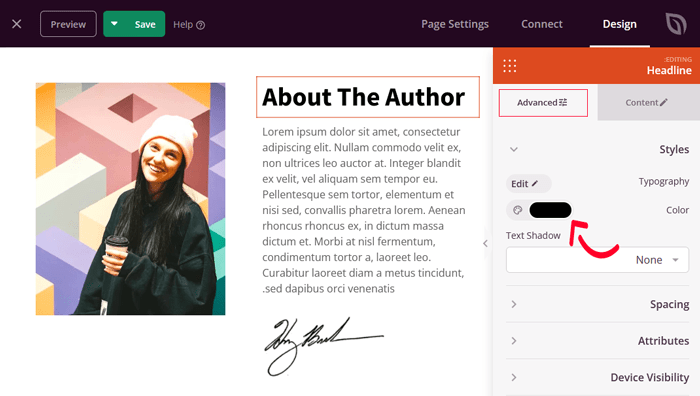 كيفية تغيير لون النص في ووردبريس (لجميع القوالب) 35 تغيير لون النص باستخدام SeedProd