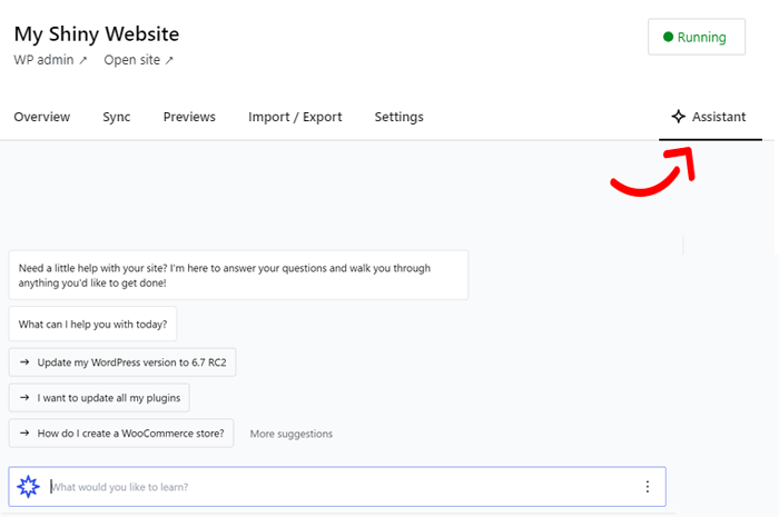 كيفية تثبيت ووردبريس على جهاز كمبيوتر يعمل بنظام ويندوز (طريقتان) 8 استخدام مساعد الذكاء الاصطناعي Studio by WordPress.com