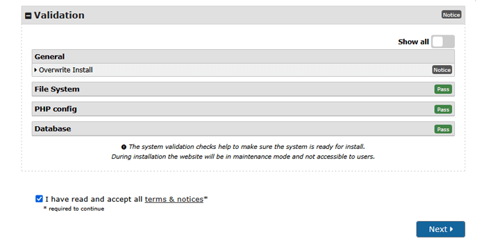 كيفية نقل ووردبريس من سيرفر محلي إلى موقع مباشر 11 التحقق من صحة الإعدادات