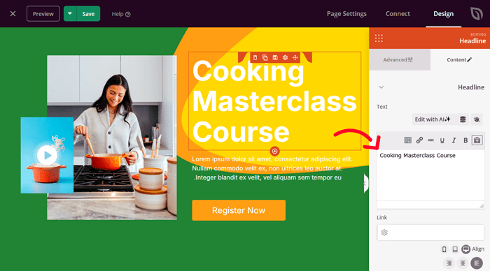 كيفية انشاء صفحة مخصصة في ووردبريس (خطوة بخطوة) 18 تحرير العنوان لصفحتك المخصصة