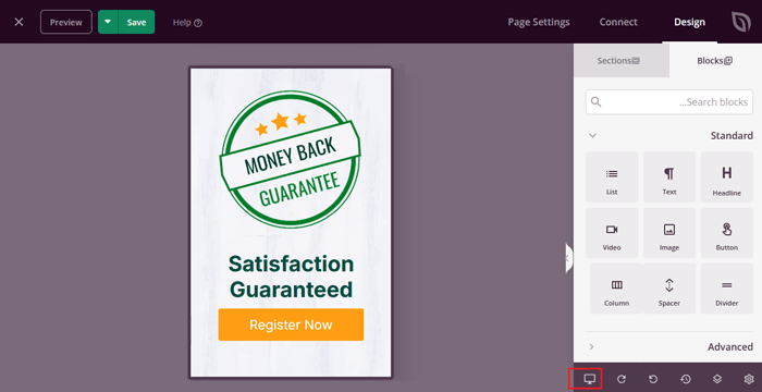 كيفية عرض النسخة المحمولة من مواقع ووردبريس من سطح المكتب 9 معاينة صفحة مخصصة على الهاتف المحمول