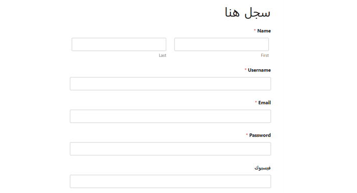 كيفية إنشاء نموذج تسجيل مستخدم مخصص في ووردبريس 24 معاينة نموذج تسجيل المستخدم