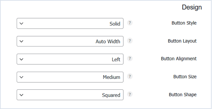 كيفية إضافة أزرار المشاركة الاجتماعية في ووردبريس (4 طرق سهلة) 7 اختيار سمات الأزرار في Novashare