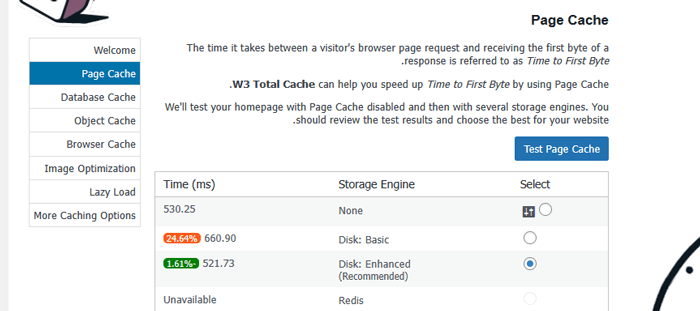 كيفية تثبيت وإعداد W3 Total Cache للمبتدئين 3 تكوين ذاكرة التخزين المؤقت للصفحة