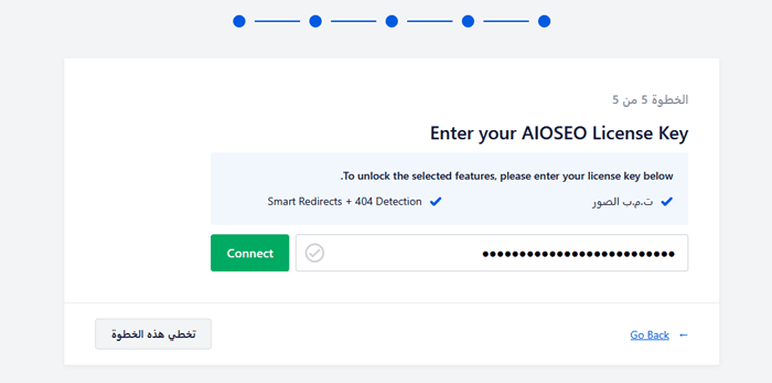كيفية إعداد All in One SEO for WordPress بشكل صحيح (الدليل النهائي) 11 أدخل مفتاح الترخيص الخاص بك