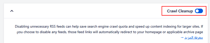 ما هو RSS وكيفية استخدام RSS في ووردبريس؟ 12 خيار تنظيف الزحف في AIOSEO