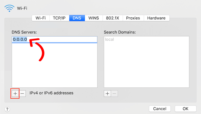 كيفية إصلاح الخطأ ERR_NAME_NOT_RESOLVED في ووردبريس (خطوة بخطوة) 7 تبديل إعدادات سيرفر DNS
