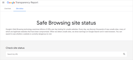 أفضل 10+ فحوصات امان ووردبريس للكشف عن البرامج الضارة والاختراقات 2 Google Safe Browsing
