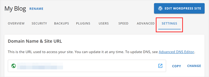 كيفية تحديث إصدار PHP الخاص بك في ووردبريس (الطريقة الصحيحة) 15 فتح قسم Settings في HostGator