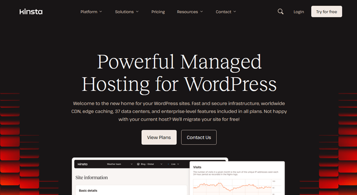 كيفية تعزيز سرعة تحميل الصفحة على DoctorMega (6 نصائح مكشوفة) 3 kinsta wordpress