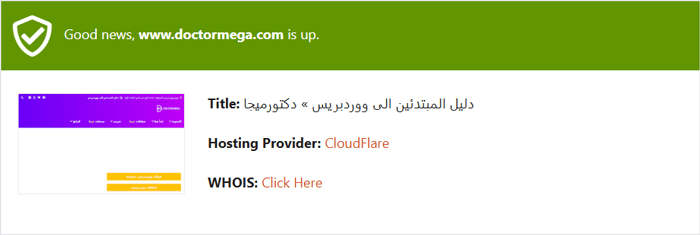 كيفية إصلاح خطأ ERR_CONNECTION_RESET في ووردبريس 4 نتيجة أداة فحص وقت التشغيل