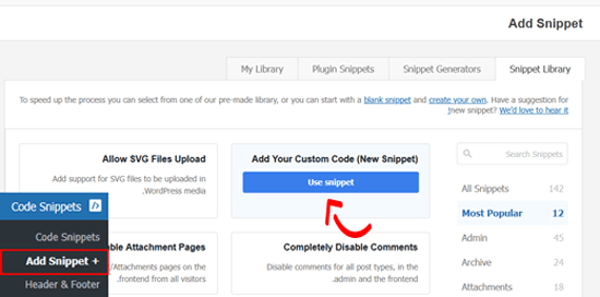 كيفية إصلاح خطأ Request Entity Too Large 413 في ووردبريس 3 إضافة مقتطف كود مخصص إلى ووردبريس