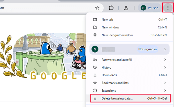 كيفية إصلاح خطأ Admin Ajax 400 (Bad Request) في ووردبريس 3 مسح ذاكرة التخزين المؤقت في جوجل كروم