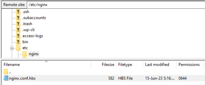 ما هو خطأ 414 Request URI Too Long وكيفية إصلاحه 3 الوصول إلى ملف Nginx