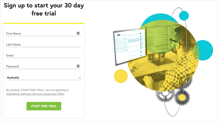 كيفية مراقبة وقت تشغيل سيرفر موقعك الإلكتروني ووردبريس (طريقة سهلة) 9 سجل للحصول على نسخة تجريبية مجانية من Pingdom